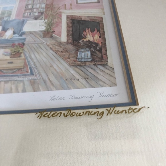 Canadian Artist Helen Downing Hunter Signed and Titled Framed Art - Picture 14 of 15